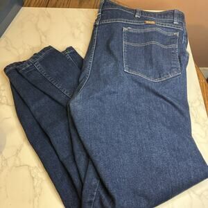 Vtg WRANGLERS Stretch Denim Mens Jeans Pants Red Tab USA - 36x 24 Altered